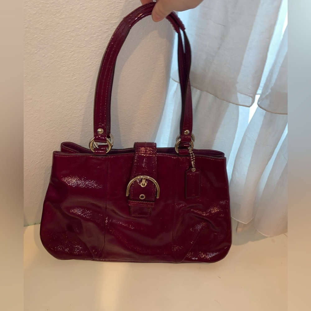 Purple Coach Bag